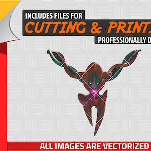 High Quality Pokemon Deoxys SVG PNG 300 dpi Clipart #386