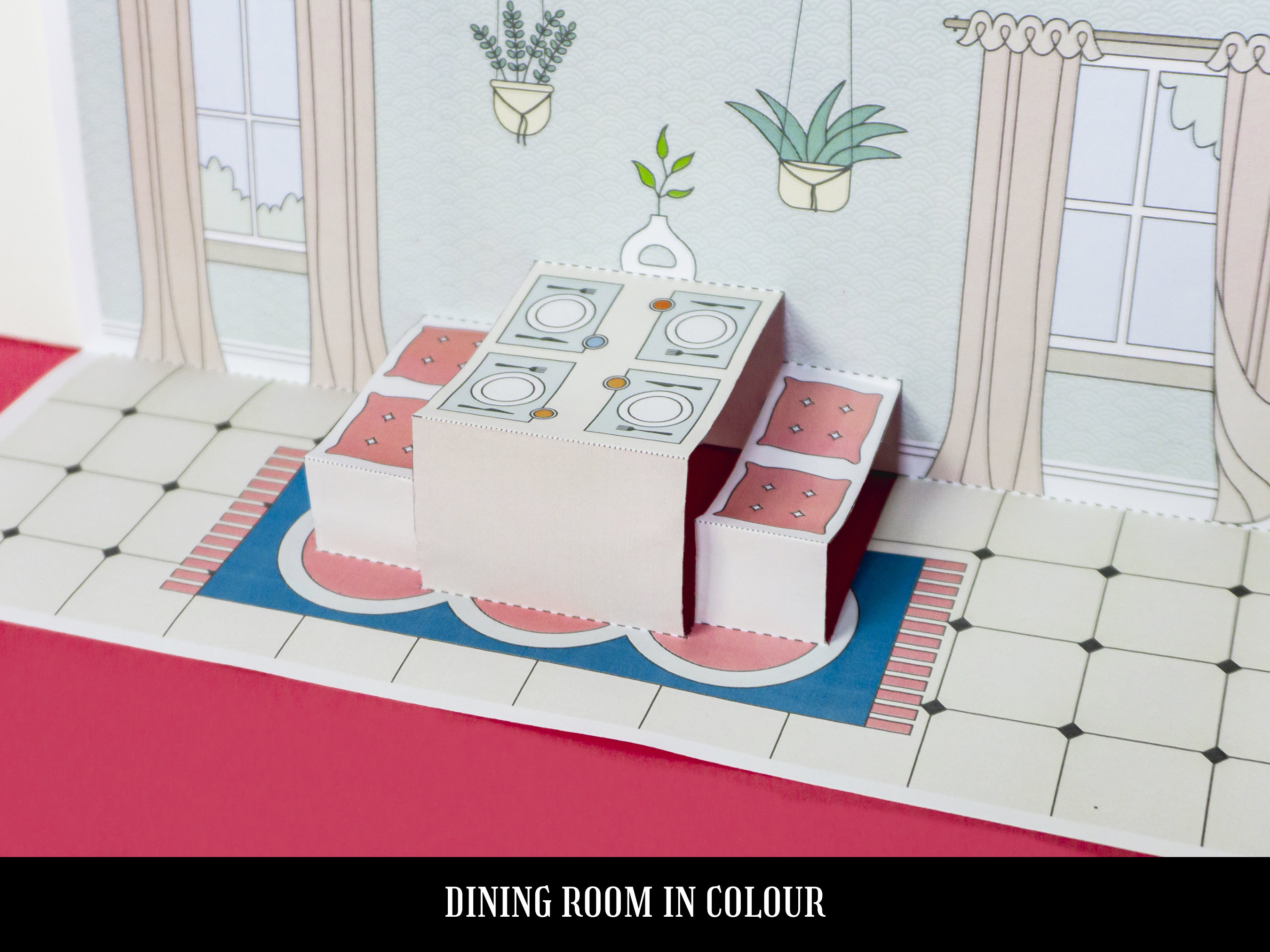 Printable Paper Dollhouse Template Doll House Girl Toys - Etsy