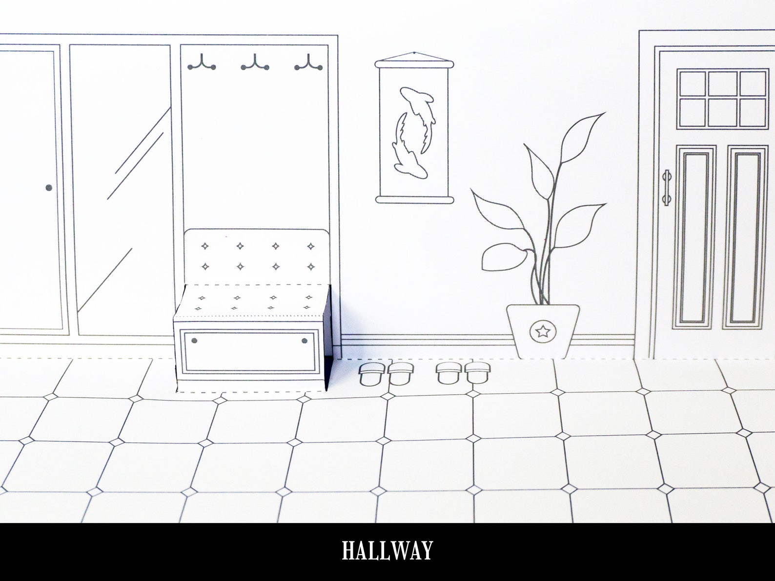 Printable Paper Dollhouse Template Doll House Girl Toys Etsy Canada