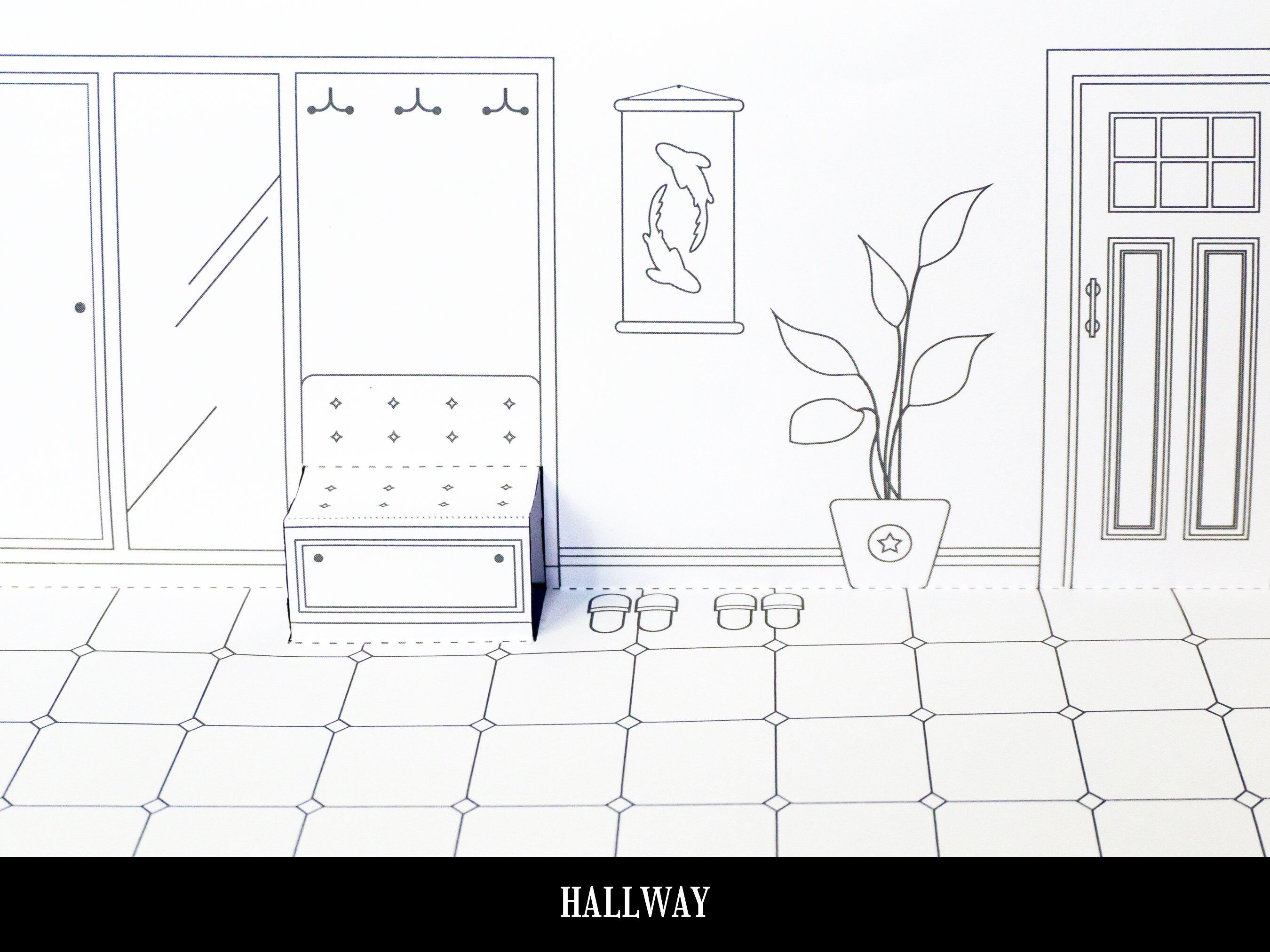 Printable Paper Dollhouse Template Doll House Girl Toys - Etsy