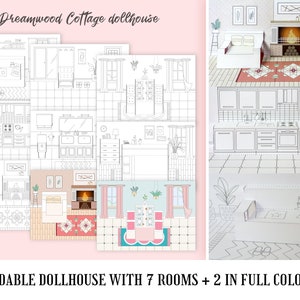 Printable Paper Dollhouse | Template Doll House | Girl Toys | Dolls ...