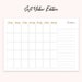 Printable Monthly Blank Calendar / A4 Printable Calendar / - Etsy