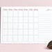 Printable Monthly Blank Calendar / A4 Printable Calendar / - Etsy