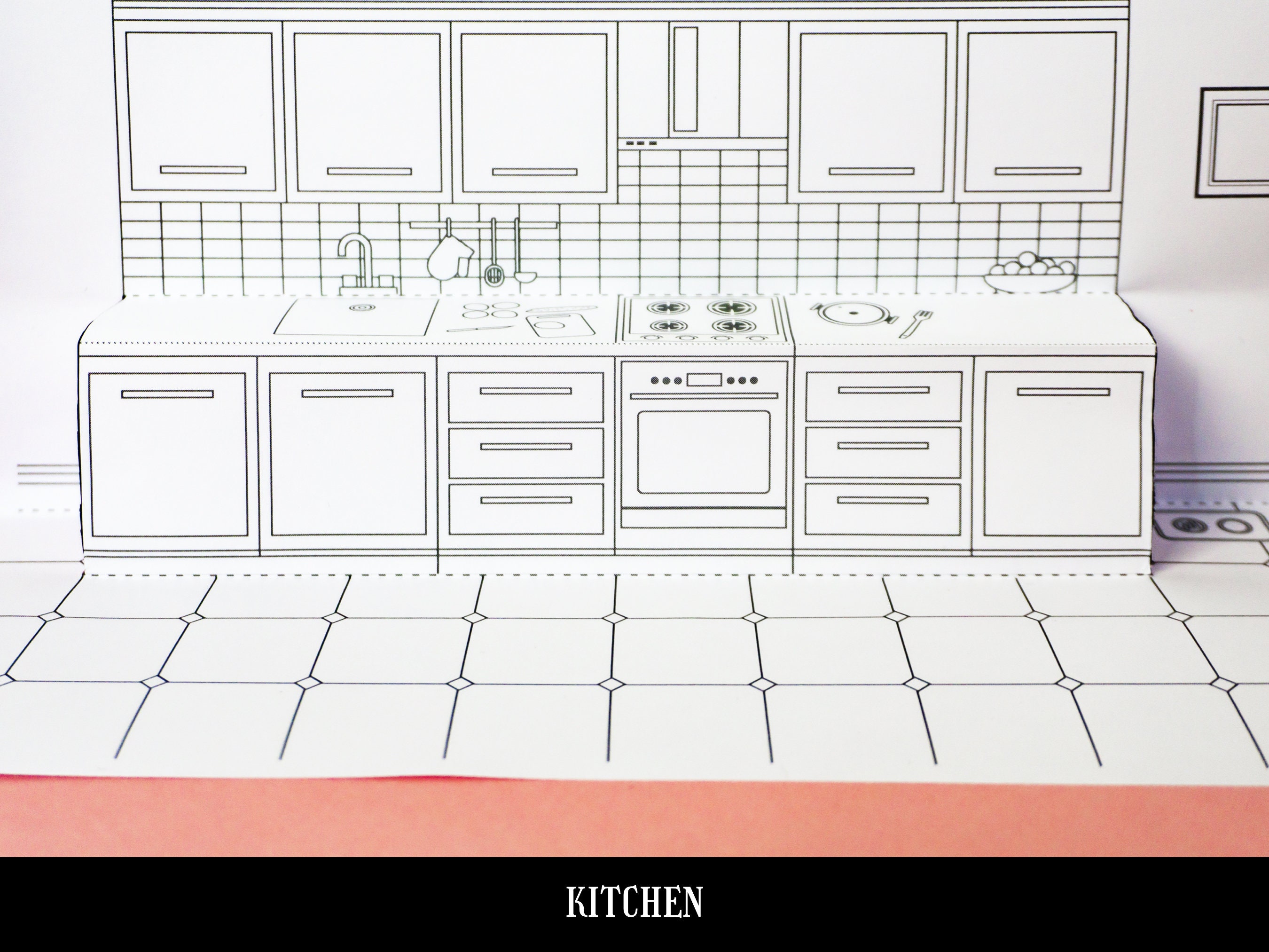 Printable Paper Dollhouse Template Doll House Girl Toys - Etsy