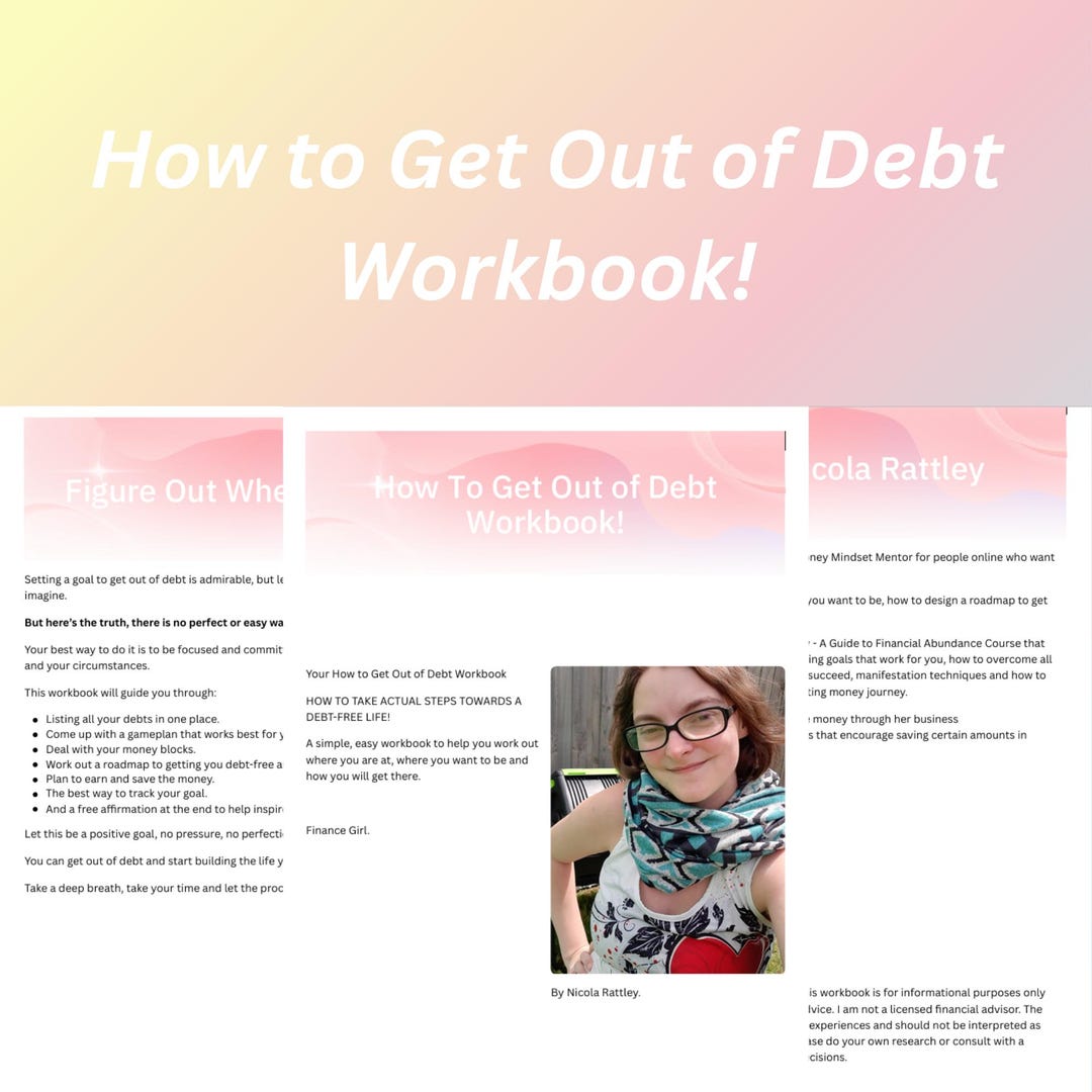 How to Get Out of Debt Workbook (A PDF DIGITAL DOWNLOAD) - Etsy