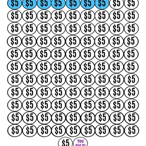 500 Money Saving Challenge Printable / Save 500 in 100 Days / Savings ...