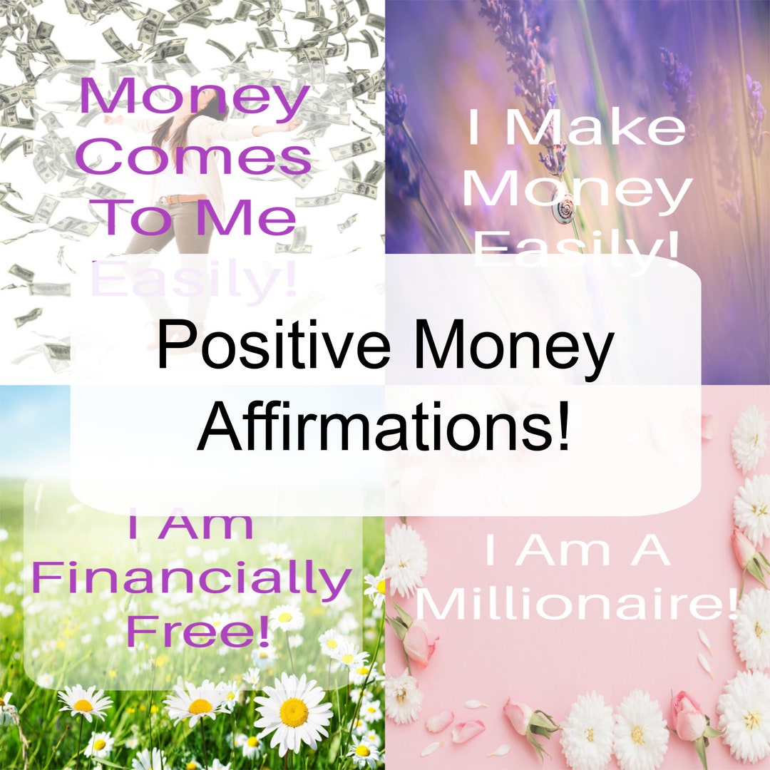 Positive Money Affirmations Printable / Digital Download / Etsy