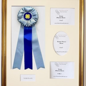 Ribbon Display Box with Three 5x7 Photos Openings