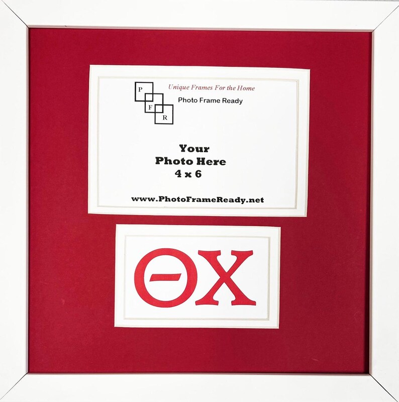 Theta Chi Fraternity Friendship Picture Frame 10x10 Holds 4x6 Photo ...