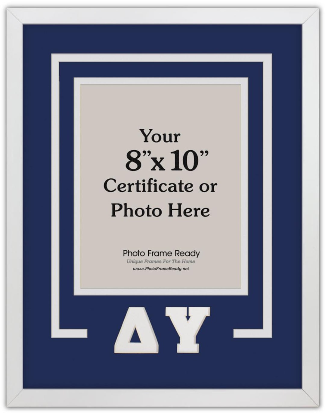 Delta Upsilon Fraternity Frame: 8x10 Photo/certificate, Carved Greek ...