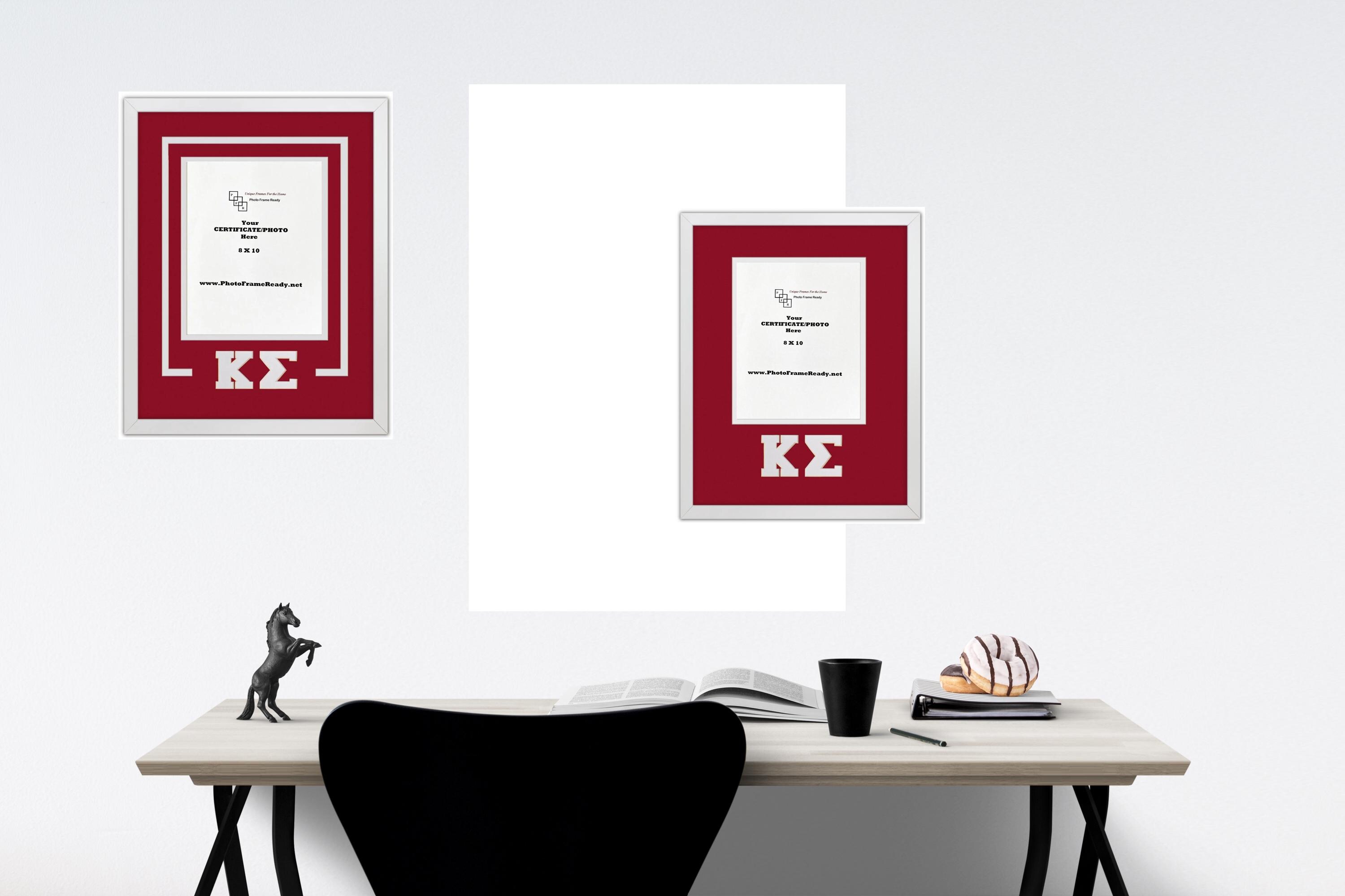 Kappa Sigma Fraternity Frame: 8x10 Photo/certificate, Carved Greek ...