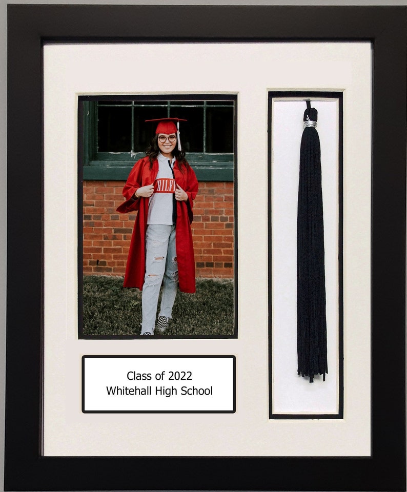 CUSTOM High School Graduation Tassel & Photo Frame for 4x6 Photo 8x10