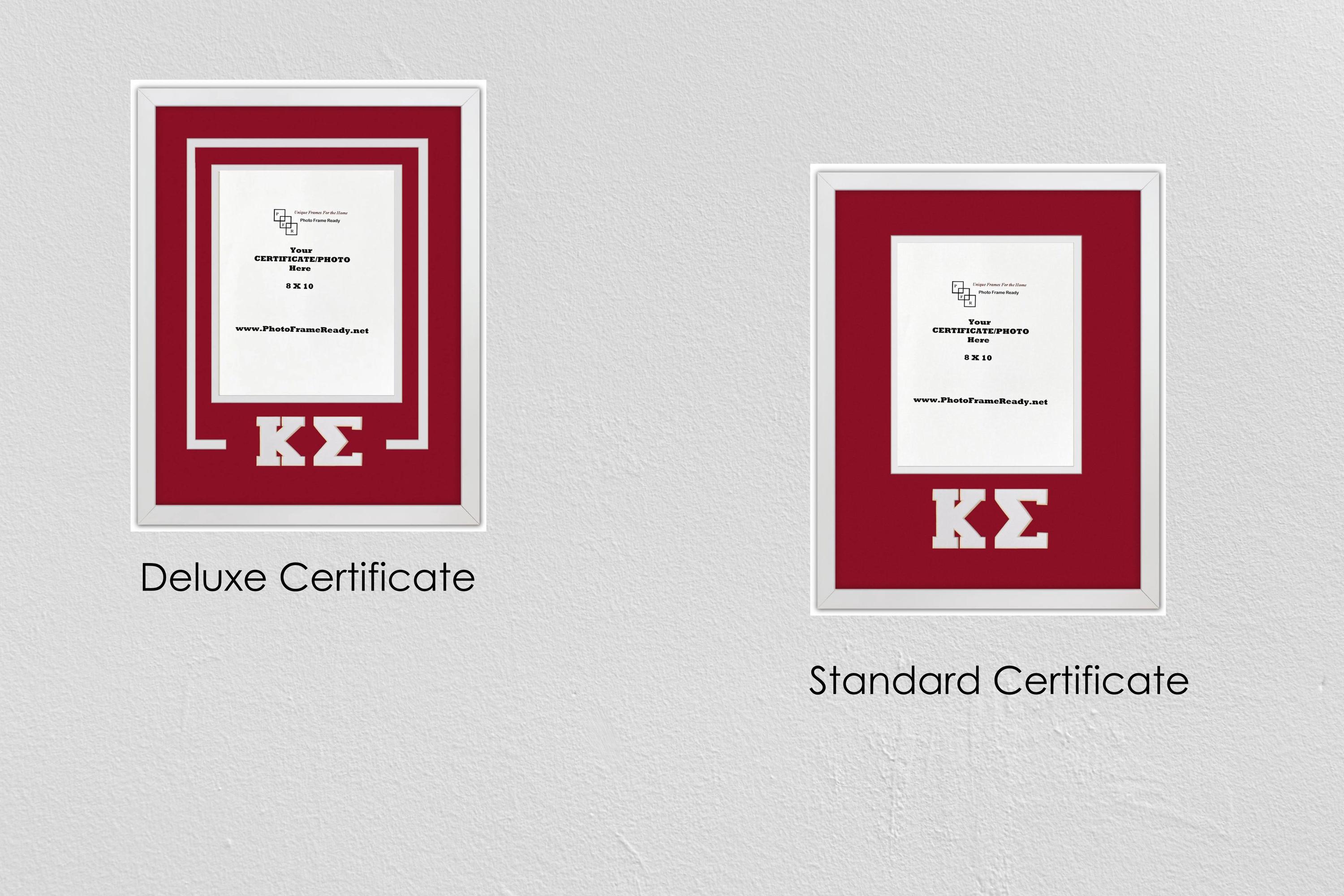 Kappa Sigma Fraternity Frame: 8x10 Photo/certificate, Carved Greek ...