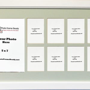 Children's Nursery Collage Photo Frame - 8- 2x3 & 1- 5x7 Openings