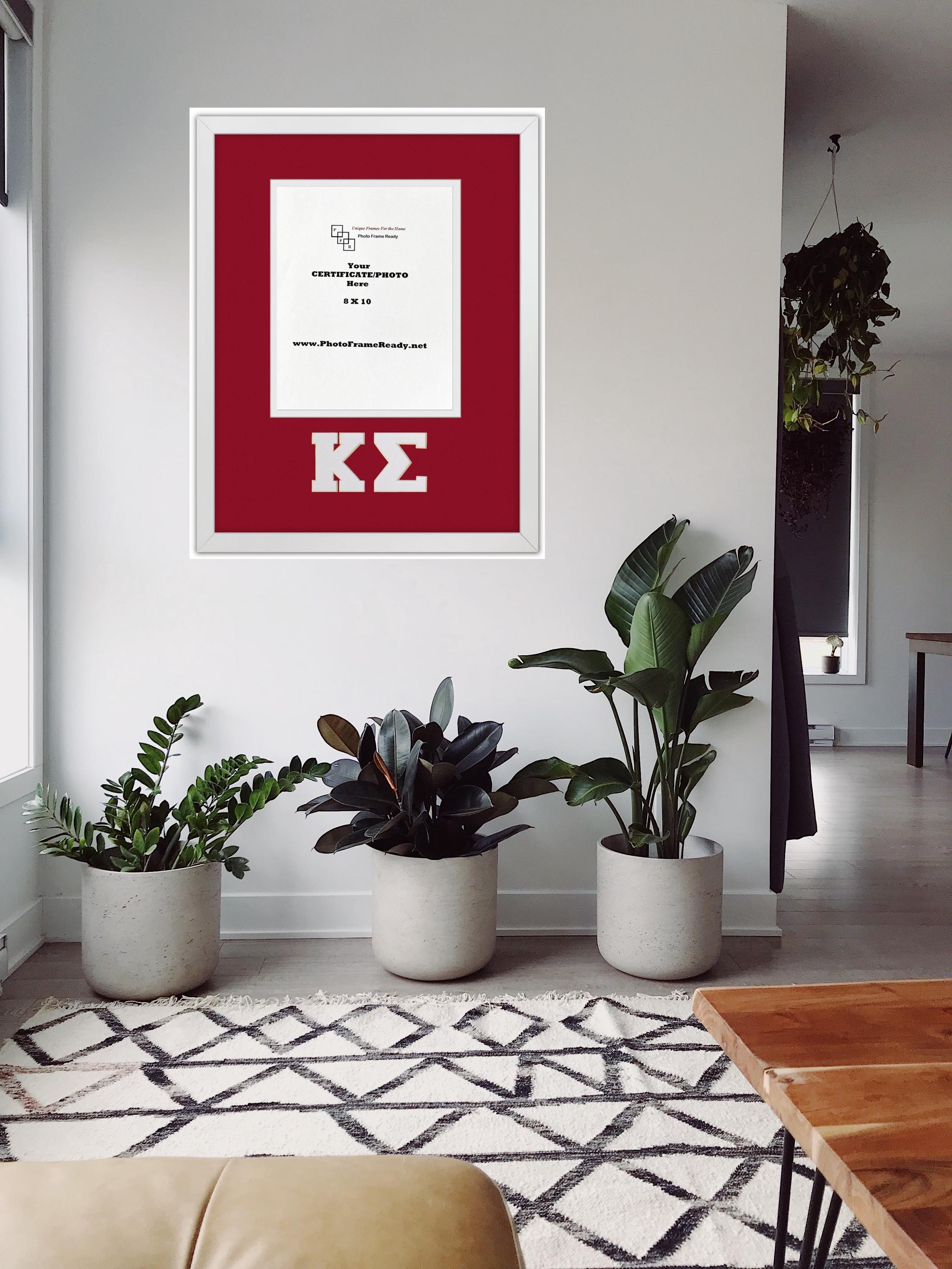 Kappa Sigma Fraternity Frame: 8x10 Photo/certificate, Carved Greek ...