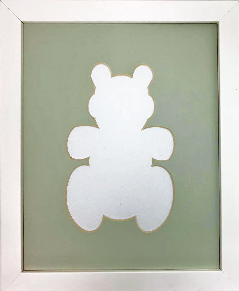 Teddy Bear Picture Frame 8x10 Etsy