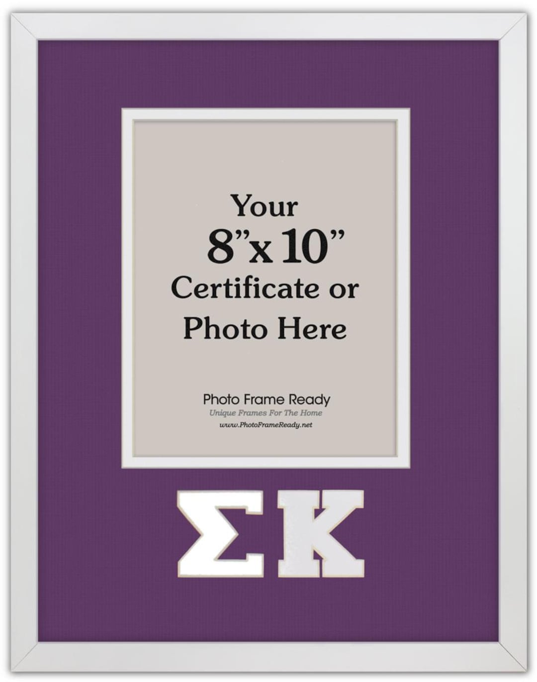 Sigma Kappa 8x10 Photo/certificate Frame :carved Greek Letters - Etsy
