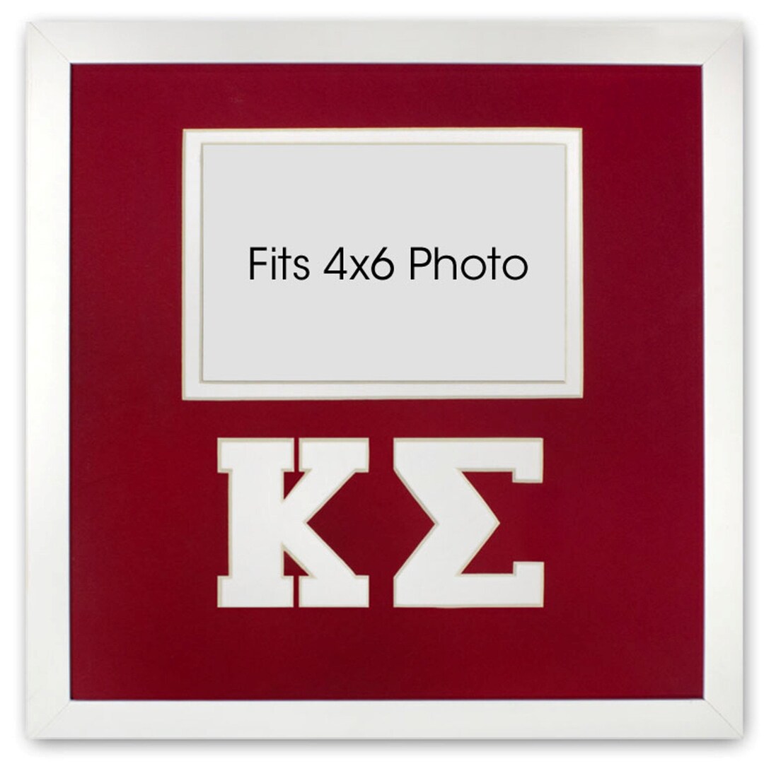 Kappa Sigma Fraternity 10x10 Friendship Picture Frame Holds 4x6 Photo ...