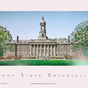 Penn State University Framed Print for Wall Hanging Décor