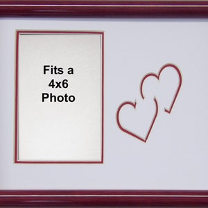 Red Heart Valentine Day Love Wall mount photo frames