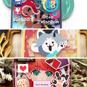 Layered acrylic keychain | UNDERTALE | DDLC | SPLATOON