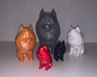 Skulptur Spitz / Hund / Hund