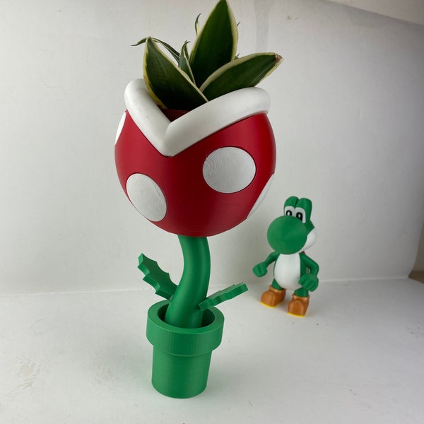 Super Mario Planters Pots de fleurs |Planteur de plantes Piranha | Jardinière Mario | Décor Mario amusant | Cadeau Mario amusant