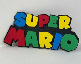 Super Mario | Super Mario 3D Logo | Fun Mario Decor | Fun Mario Gift
