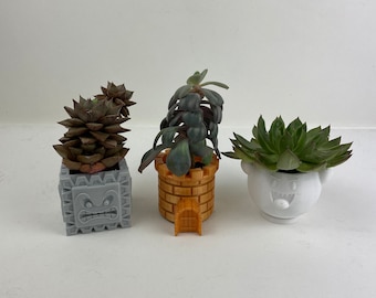 Super Mario Planters Flower Pots | Super Mario Planter | | office decoration Interior decoration