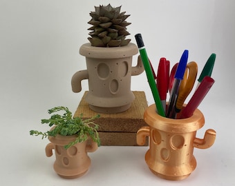 Animal Crossing inspired gyroid planter || ANC || 3D printed plant pot | 3D printer | Loid | Office planter
