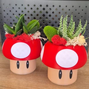 Super Mario Blumentöpfe | Super Mario Blumentopf | | Bürodekoration Innendekoration / Mario Mushroom