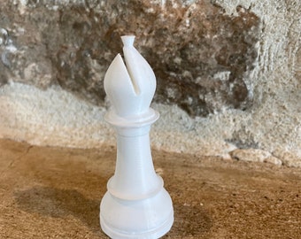 Elegant Chess Bishop Pawns - Classic Game Pieces for Refined Decoration - Available in Large Size"