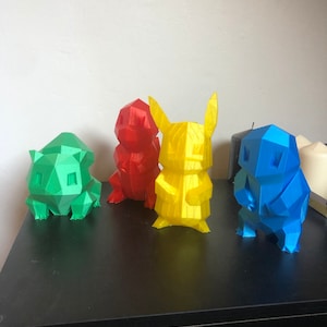 Pakket van 4 Pokémon-starters: Complete set starter-Pokémon - Ideaal om te spelen, cadeau te doen, te verzamelen