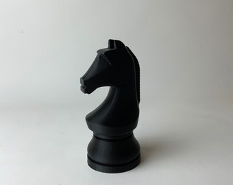 Elegant Knight Chess Pawns - Classic Game Pieces for Refined Decoration - Available in Large Size"