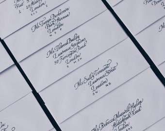 Printed or Handwritten Calligraphy Envelope Addressing/Wedding/ Envelope Liners/Party Invitations/Wedding Invitations / Valentines day cards