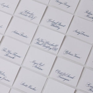 Handwritten Calligraphy Tented Wedding Place Cards/Gift Tag/Present Tag/Display Labels/Valentines gift and dinner tags image 2