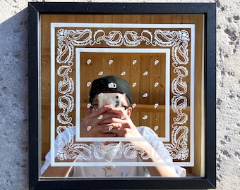 Bandana Print Mirror