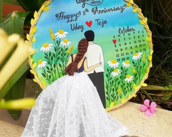 Personalized Wedding Embroidery Art: A Love Stitched in Time