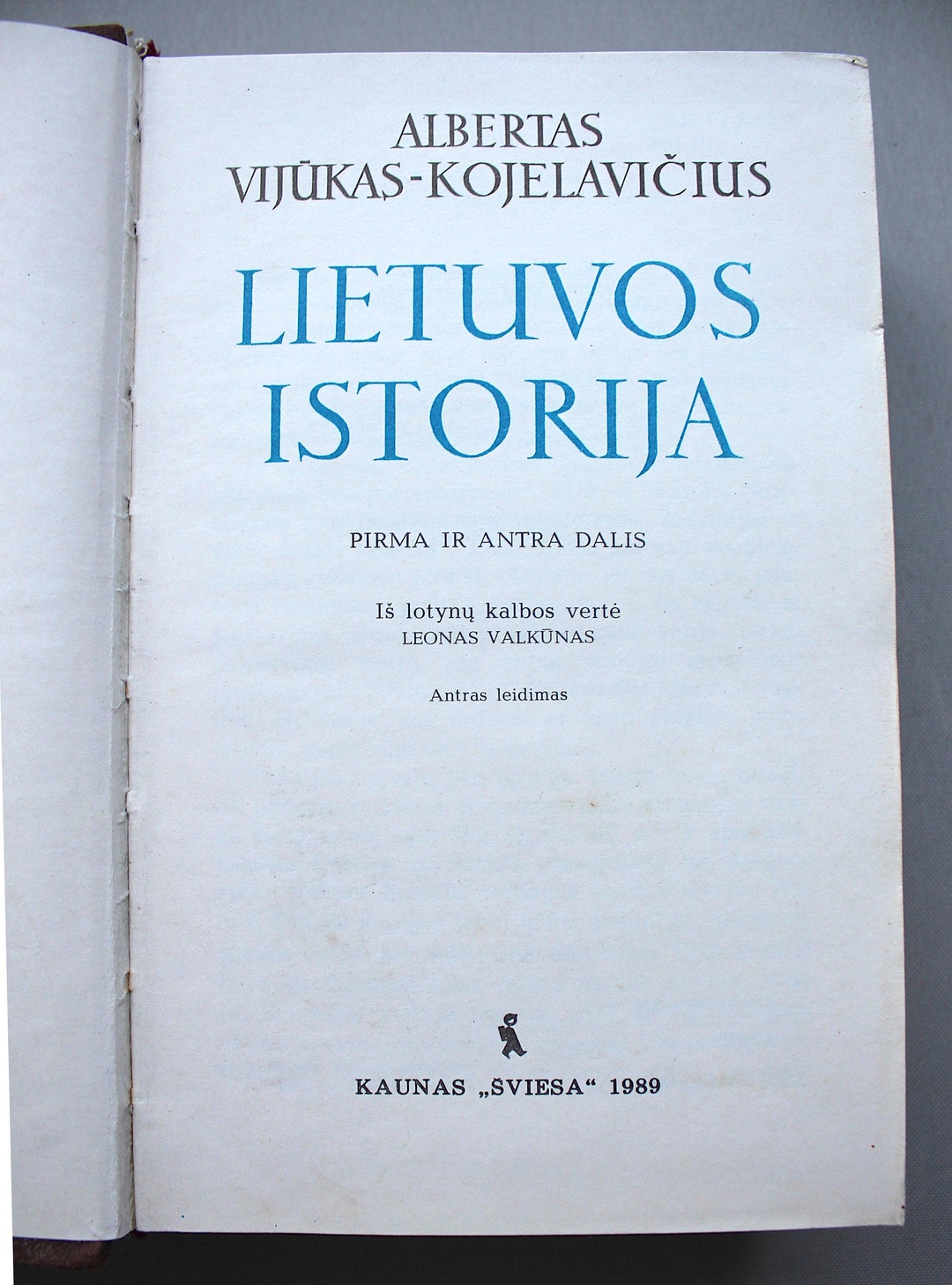 Lithuanian Book, Lithuanian History Book by A. Vijūkas Kojalavičius