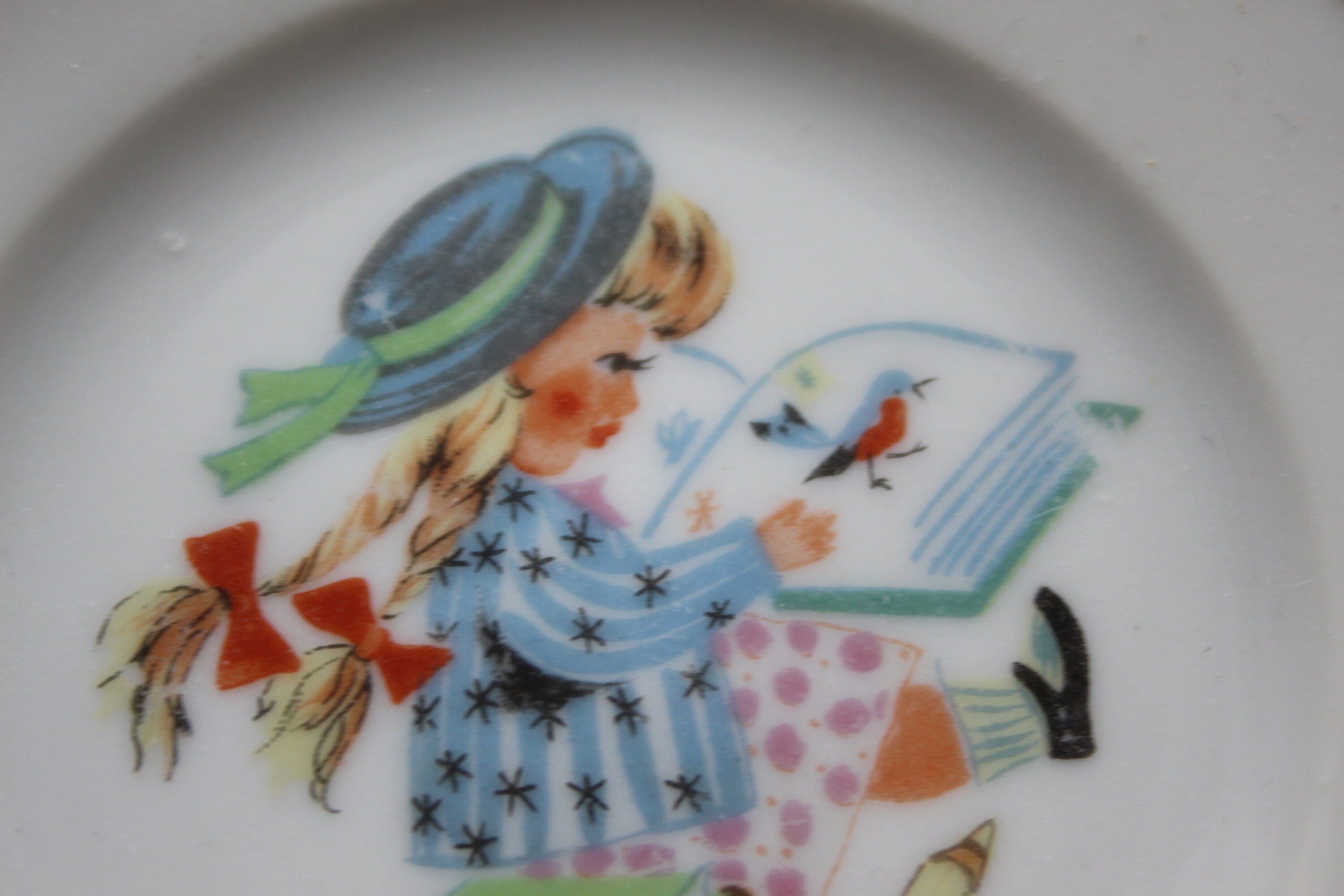 Old Doll Plate, Vintage Mini Plate, Children's Doll Plate - Etsy