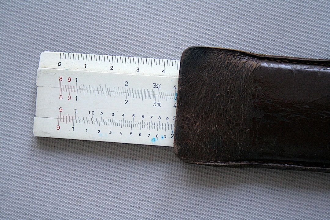 Mathematics Logarithmic Ruler, Made in Germany, - Etsy