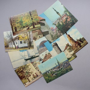 Cartes postales anciennes Tallinn, Cartes postales anciennes estoniennes