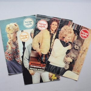 Vintage Hungarian handicraft magazines Fürge ujjak ,Embroidery magazine, Knitting patterns, Crochet patterns
