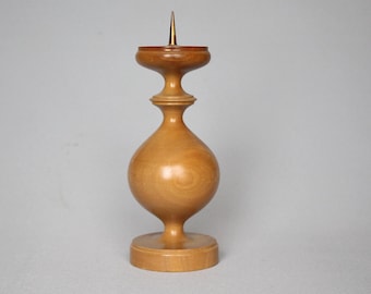 Vintage Kerzenständer aus Holz: Retro Tischdeko