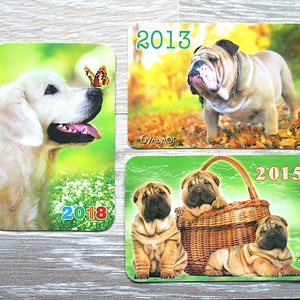 Calendriers de poche avec chiots, Cartes chien, Races de chien