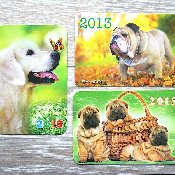 Taschenkalender mit Welpen, Hundekarten, Hunderassen