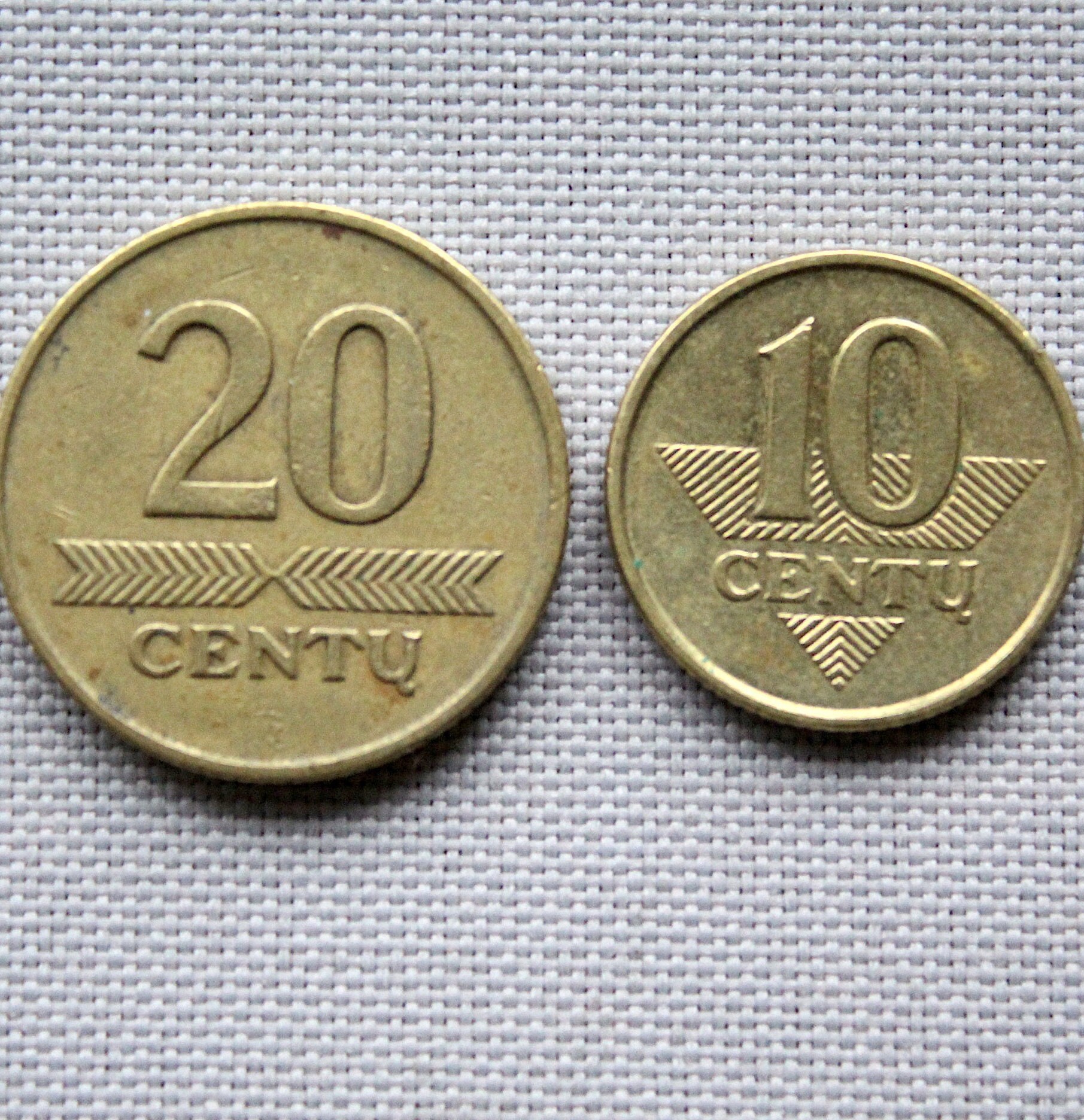 Lithuanian Money Coins, Lithuanian Litas Cents, Historical Money - Etsy