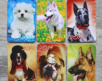 Vintage Dog Breed Pocket Calendars 2014: Collector's Set