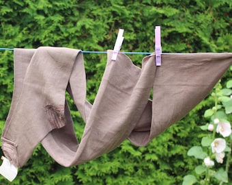 Vintage Lithuanian Cotton Stockings, 1980s Corset Style