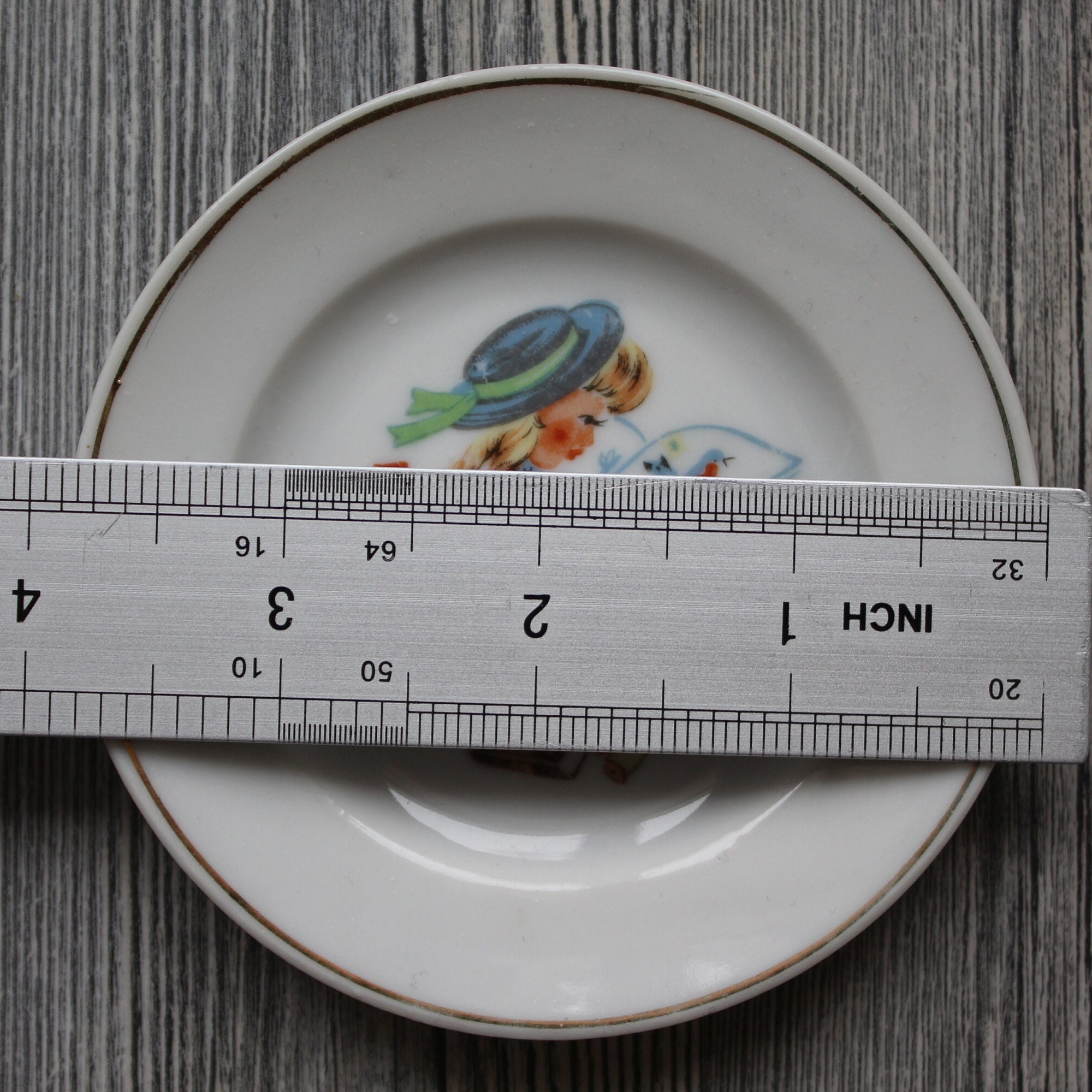 Old Doll Plate, Vintage Mini Plate, Children's Doll Plate - Etsy